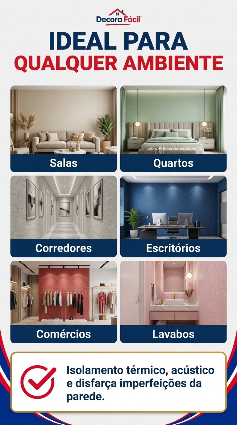 Ambientes onde usar o Decora Fácil